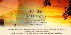 40 días sadhana afiche
